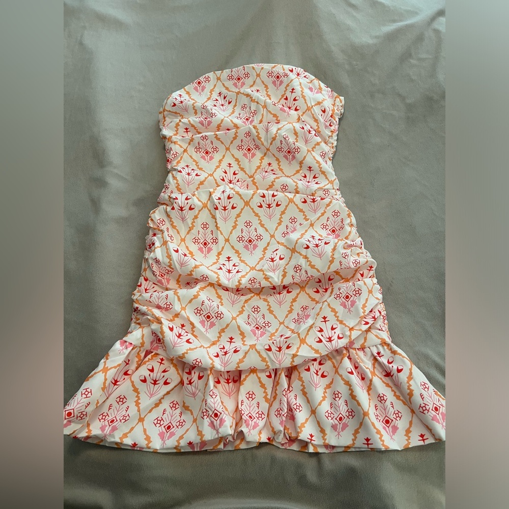 Hello Molly Dance My Way mini dress orange XS NWOT